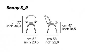Стул деревянный с обивкой Sonny S L TS_R