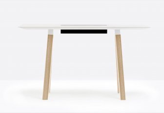 Стол барный с каналом для протяжки проводов Arki-Table CC Wood