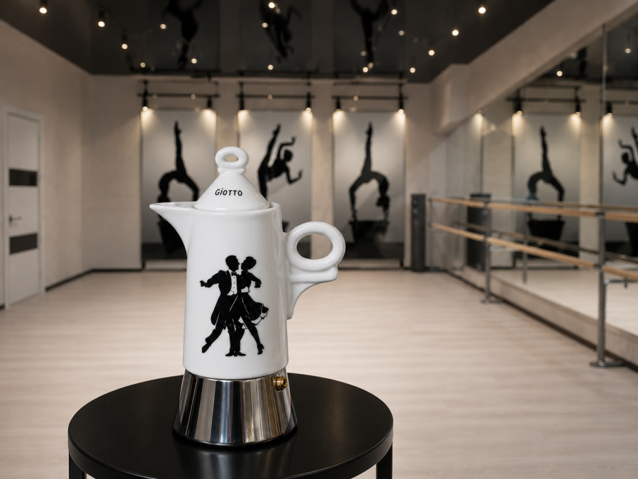 Кофеварка гейзерная на 2 порции, деколь Ritmo Espresso