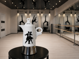 Кофеварка гейзерная на 2 порции, деколь Ritmo Espresso