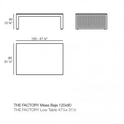 Столик металлический кофейный The Factory