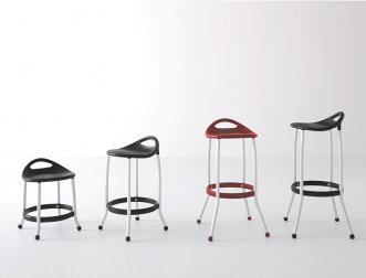 Стул пластиковый барный Gaber Max H75