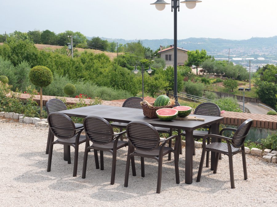 Кресло пластиковое Nardi Gardenia кофе