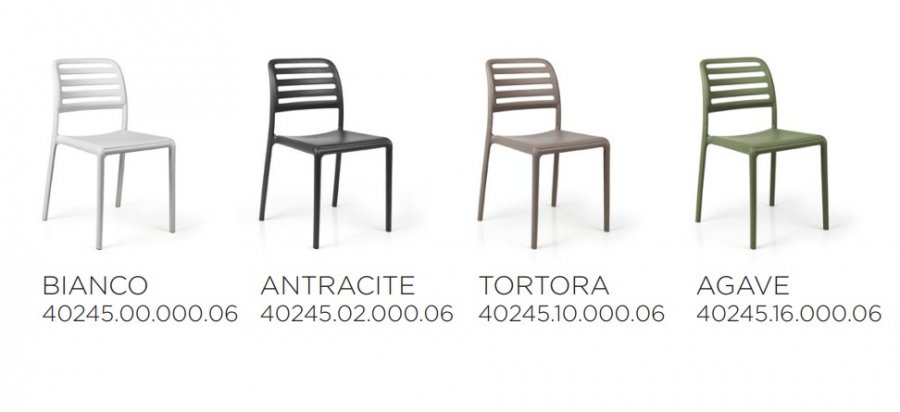 Стул пластиковый Nardi Costa Bistrot белый