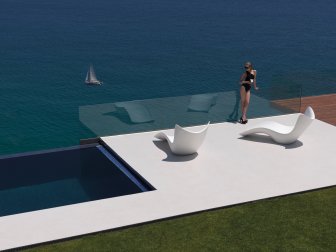 Лежак пластиковый Surf Basic