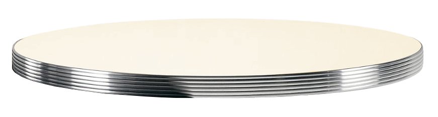 Столешница круглая Laminate Aluminium Edge
