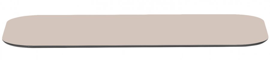Столешница прямоугольная со скругленными углами Compact Laminate для подстолья Tripe Double