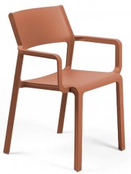 Кресло пластиковое Nardi Trill Armchair кирпичный