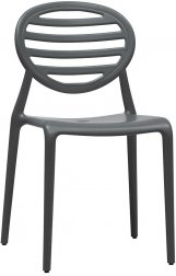 Стул пластиковый Scab Design Top Gio антрацит