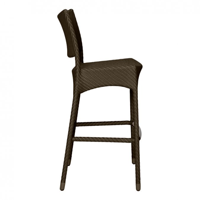 Стул барный плетеный JANUS et Cie Amari бронзовый