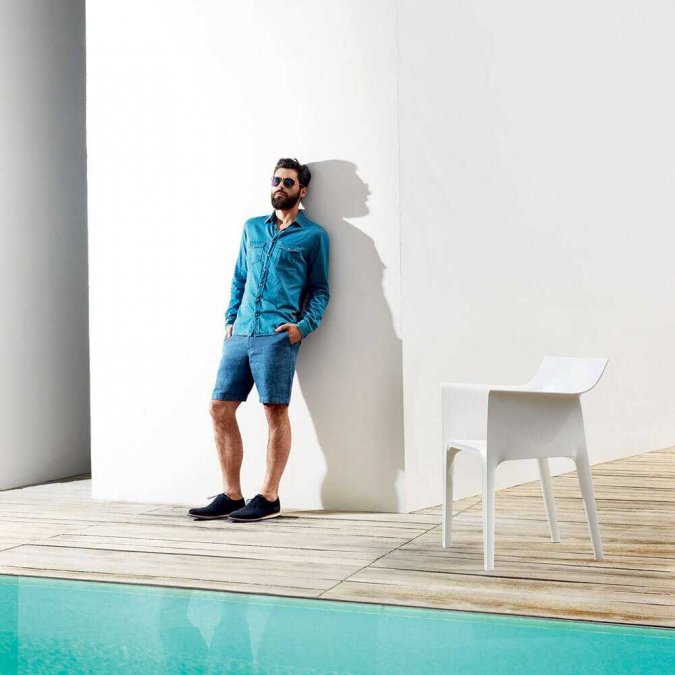 Кресло пластиковое Vondom Hidra Basic белый