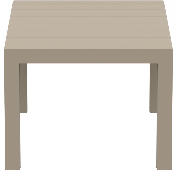 Стол пластиковый раздвижной Vegas Table, бежевый, 1000-1400х1000х750 мм
