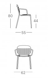 Кресло металлическое Si-Si Barcode