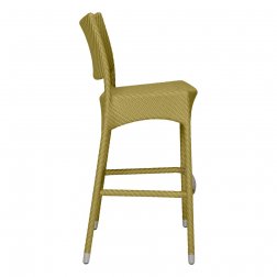 Стул барный плетеный JANUS et Cie Amari бамбуковый зеленый