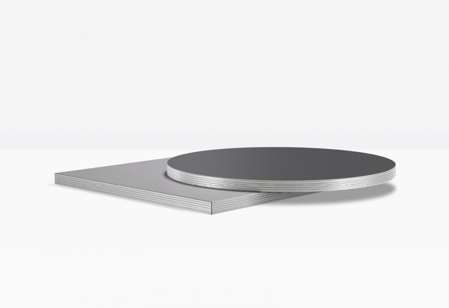 Столешница круглая Laminate Silver Edge