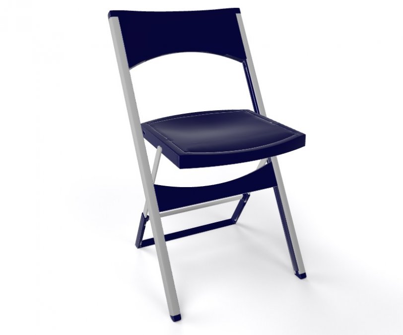 Стул пластиковый складной Gaber Compact темно-синий