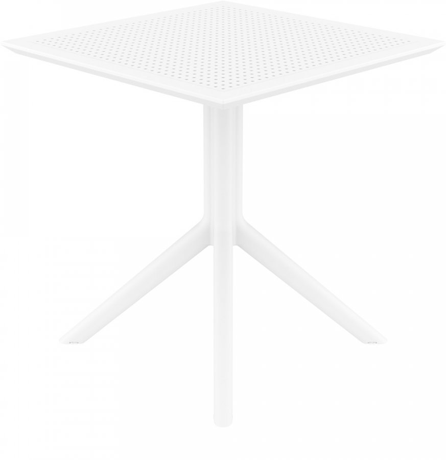 Стол пластиковый Sky Table 70, белый, 700х700х740 мм