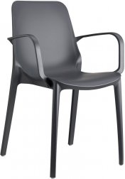 Кресло пластиковое Scab Design Ginevra антрацит