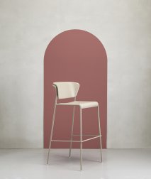 Стул барный пластиковый Scab Design Lisa Technopolymer тортора