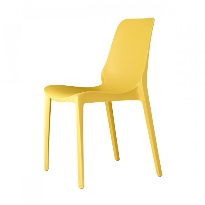 Стул пластиковый Scab Design Ginevra горчичный