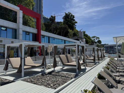 Пляж отеля Pullman Sochi Centre, г. Сочи