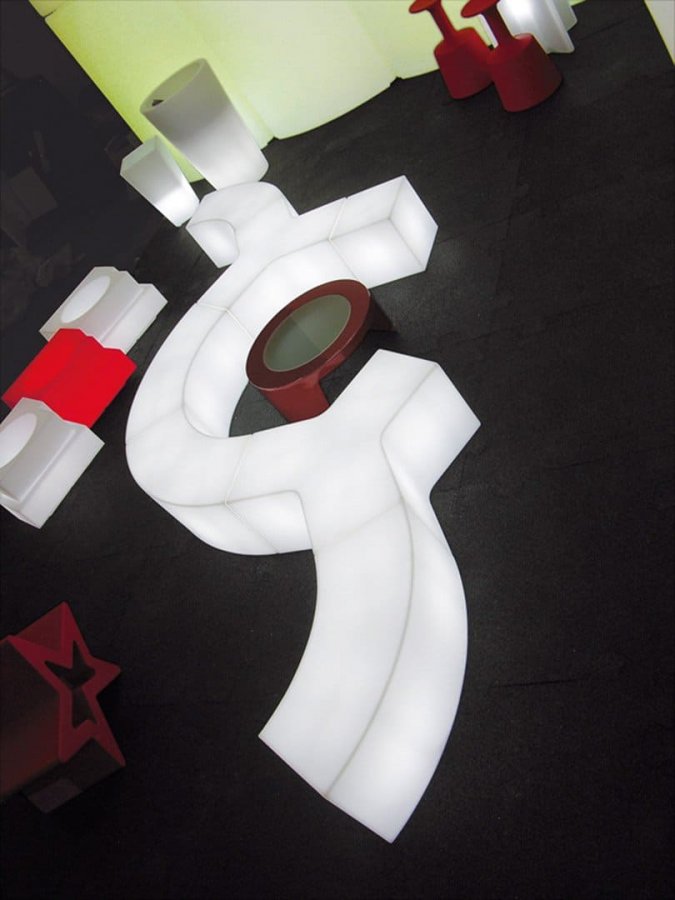 Пуф пластиковый светящийся Ypsilon Lighting IN