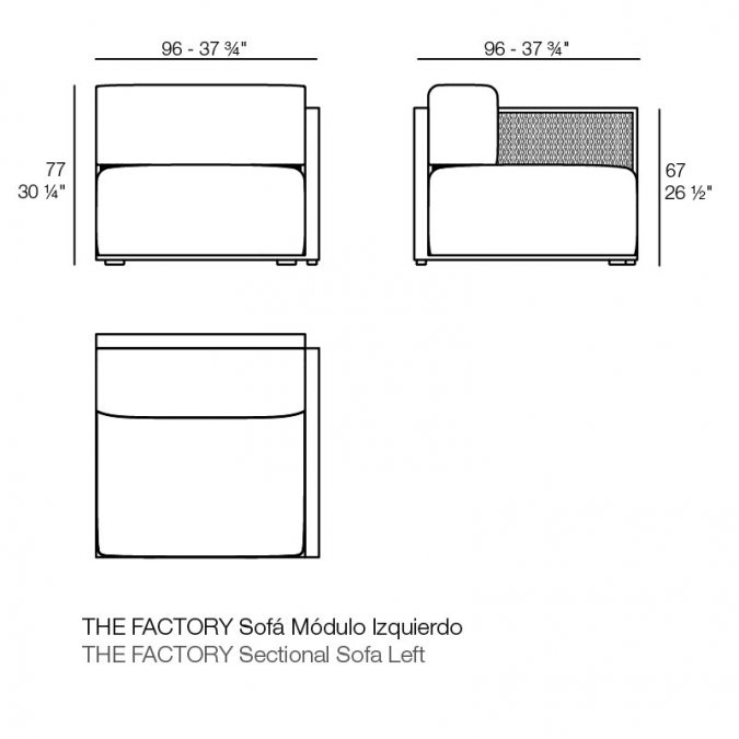 Модуль левый с подушкой The Factory