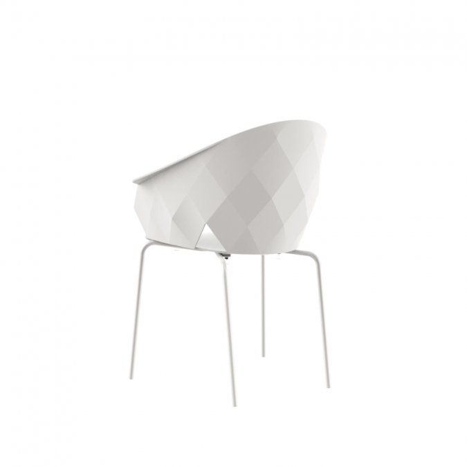 Кресло пластиковое Vondom Vases Basic белый