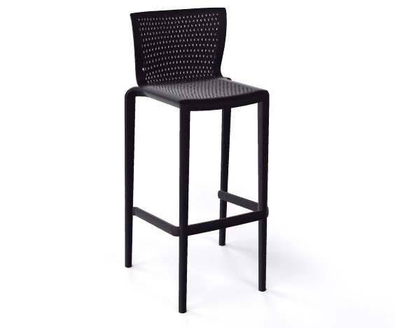 Стул пластиковый барный Gaber Spyker Stool черный