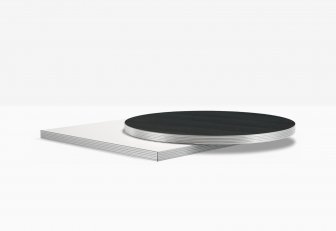 Столешница круглая Laminate Silver Edge
