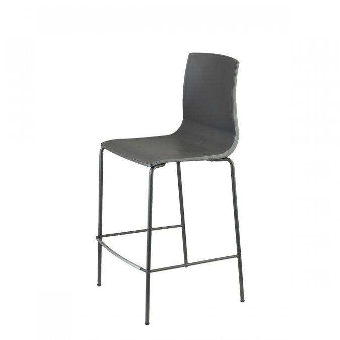 Стул полубарный пластиковый Scab Design Alice Barstool антрацит