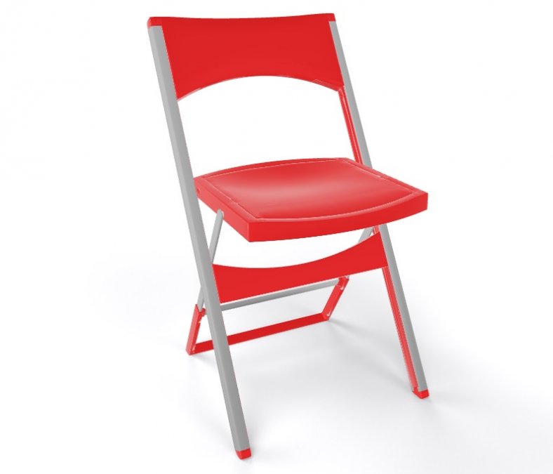 Стул пластиковый складной Gaber Compact красный