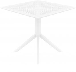 Стол пластиковый Sky Table 80, белый, 800х800х740 мм
