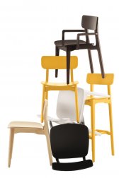 Стул барный деревянный Chairs & More Cacao L SG-80