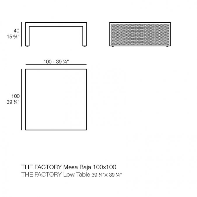 Столик металлический кофейный The Factory