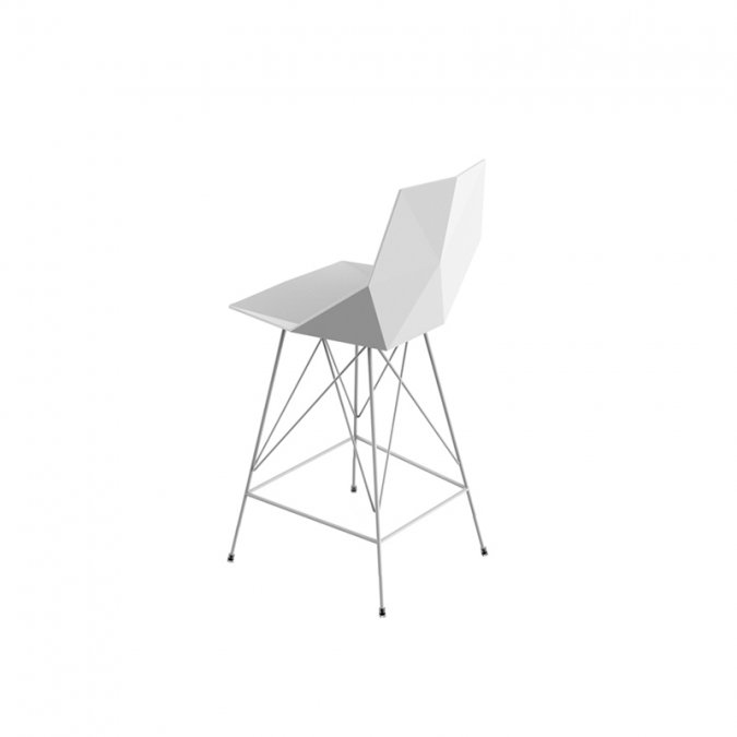 Стул пластиковый полубарный Vondom Faz Basic белый