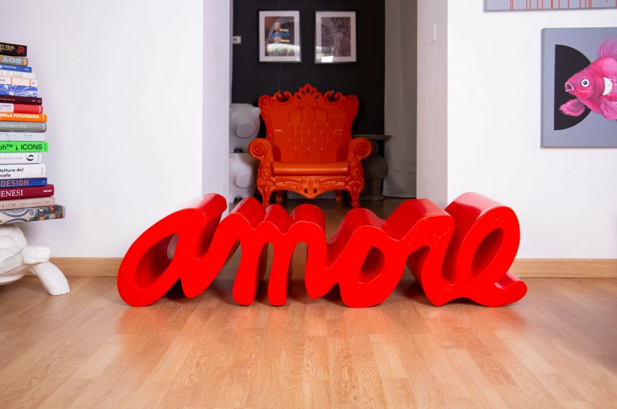 Скамья пластиковая дизайнерская Amore Pop