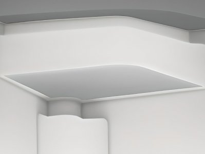 Break Corner Desk Столешница стальная для барной стойки