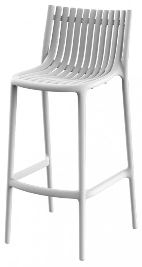 Стул пластиковый барный Vondom Ibiza Basic белый