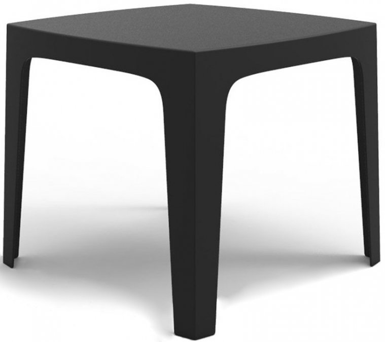 Стол пластиковый Solid Basic, черный, 850х850х750 мм