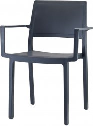 Кресло пластиковое Scab Design Kate антрацит