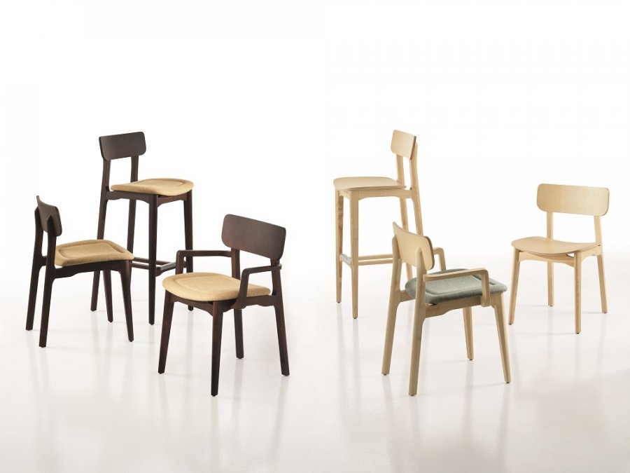 Стул барный деревянный Chairs & More Cacao L SG-80