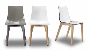 Стул прозрачный Scab Design Natural Zebra Antishock