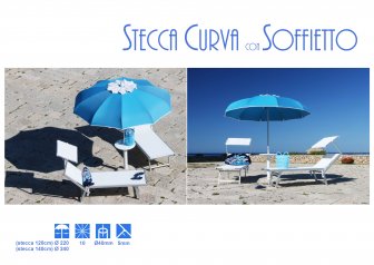 Зонт профессиональный Ø2.4 м Stecca Curva
