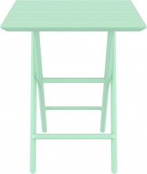 Стол пластиковый складной Helen Folding Table 60, опаловый зеленый, 600х600х740 мм