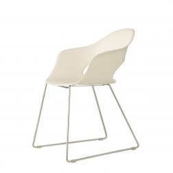 Кресло пластиковое Scab Design Lady B sledge frame хром, лен