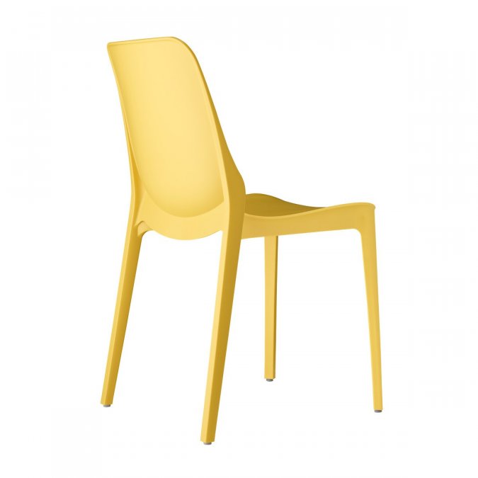 Стул пластиковый Scab Design Ginevra горчичный