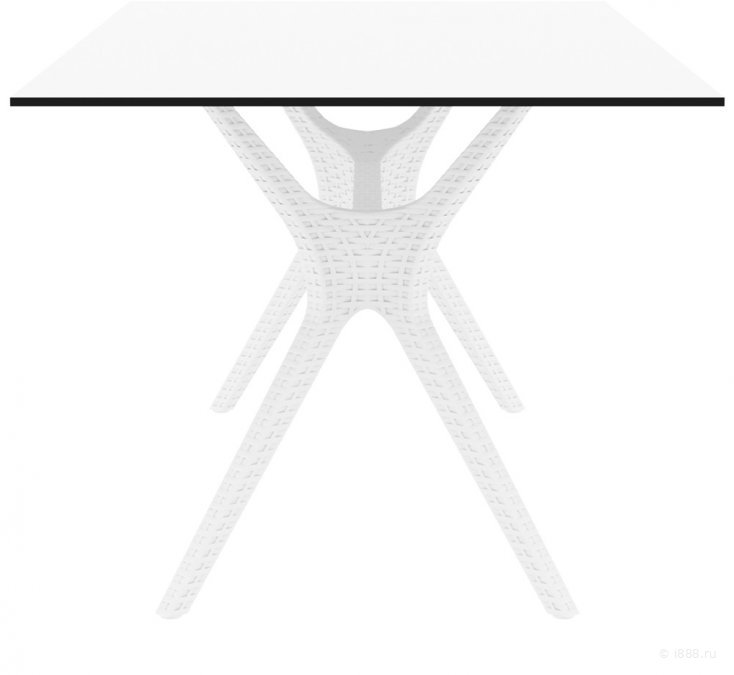 Стол пластиковый Ibiza Table 180, белый, 1800х900х740 мм