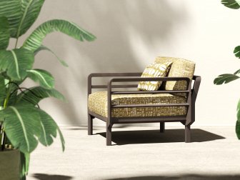 Подушка декоративная Nardi Maximo 40х40 Lumière Brise Soleil Senape