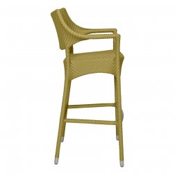 Кресло барное плетеное JANUS et Cie Amari бамбуковый зеленый